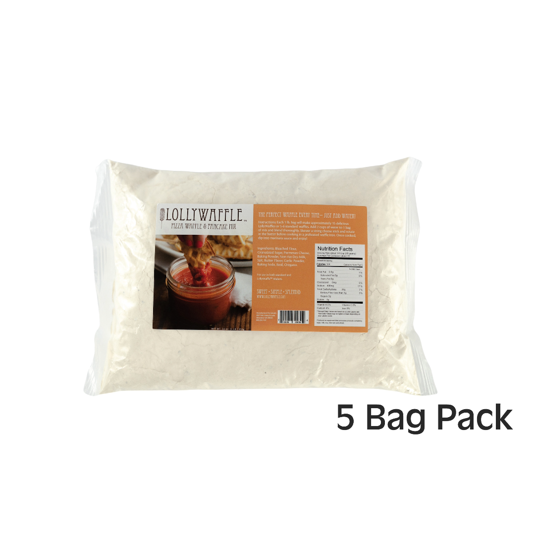 Just Add Water Pizza Waffle and Pancake Mix by LollyWaffle - 5 lbs. 1 Just Add Water Pizza Waffle and Pancake Mix