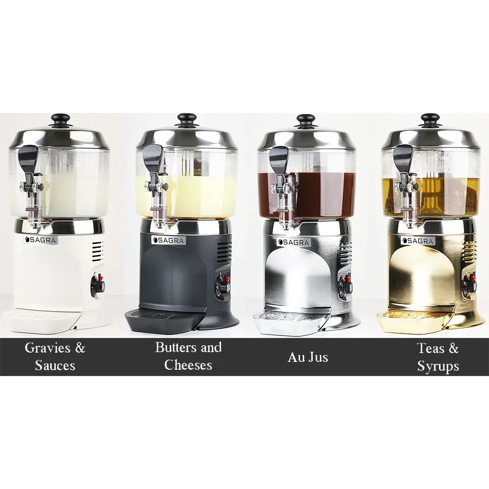 Commercial Chocolate Dispenser - Gold w/ stainless top 2 Commercial Chocolate Dispenser - Gold w/ stainless top - Image 2
