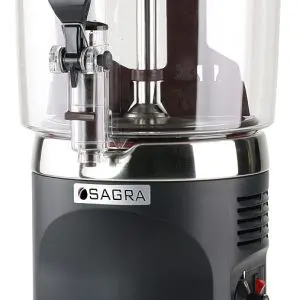 Commercial Chocolate Dispenser - Black w/ stainless top