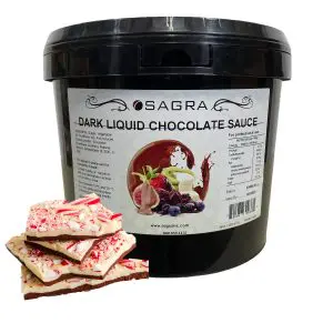 Rich Dark Chocolate Dessert Sauce with Peppermint