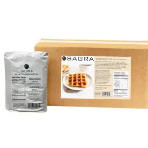 LollyWaffle 2 Complete Golden Waffle and Pancake Mix by Sagra - 5 Lbs.