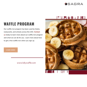 Choose the Best Commercial Waffle Program for perfect Treats! 1 Waffle Program with Free Waffle Iron and Mix