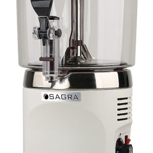 Commercial Chocolate Dispenser - White w/ stainless top