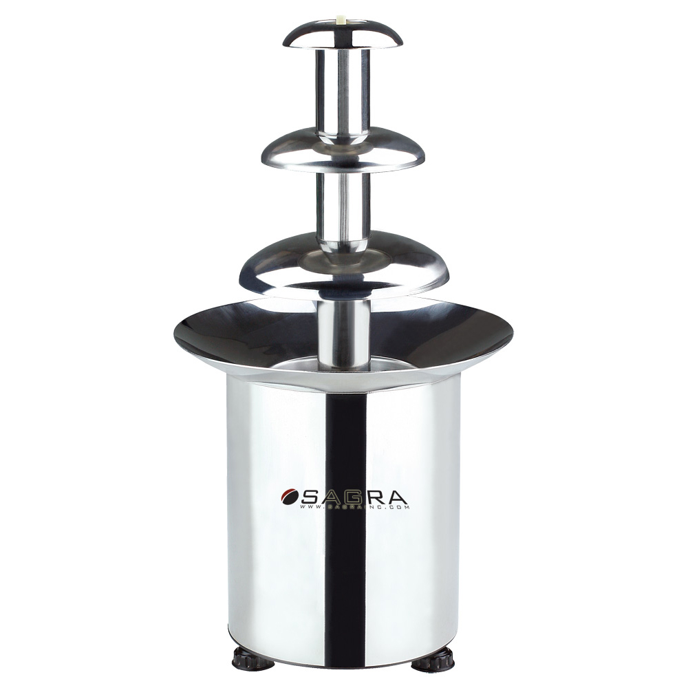 Commercial Chocolate Dispenser - White w/ stainless top - Sagra Inc.