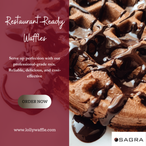 Hot and fluffy waffles being served fresh from the waffle iron